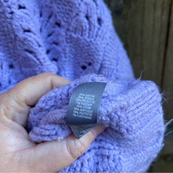 Aerie Lilac Women's Crew Neck Sweater - Picture 3 of 4